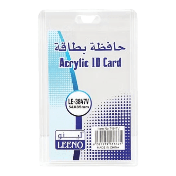 حامل بطاقات لينو، أكريليك عمودي، 54 × 85 مم