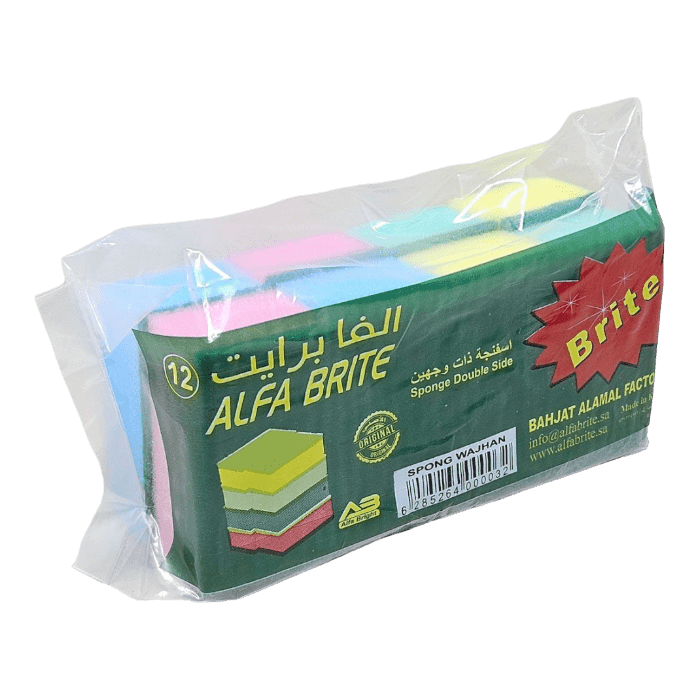 عبوة من 8 قطع من الإسفنج مع وسادة تنظيف